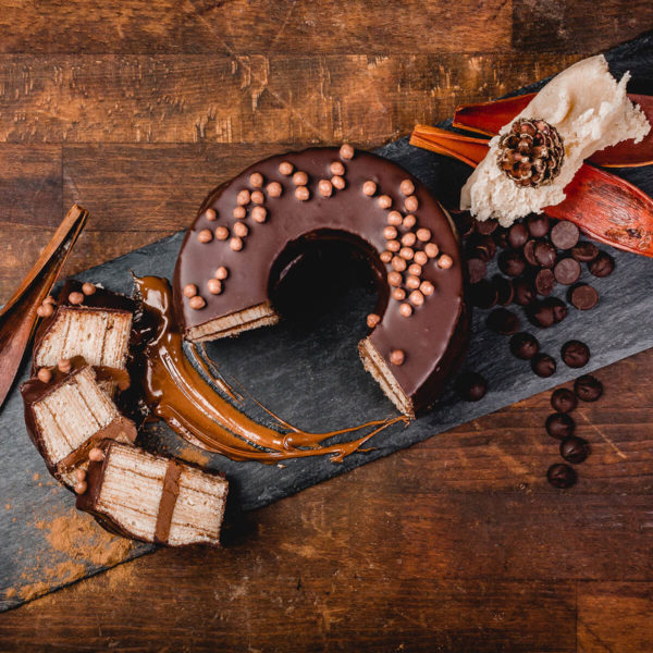 Baumkuchen mit Nougat-Füllung | Konditorei Schrader